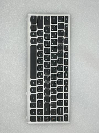 Клавиатура для ноутбука Lenovo U410 раскладка - русская, без подсветки, серая (25208845), оригинал