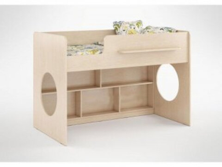 Кровать-чердак КарИВи Л-22  Дуб Молочный