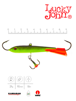 Балансир LUCKY JOHN Classic №9 (+тройник), цвет 31RT, арт. 81901-31RT