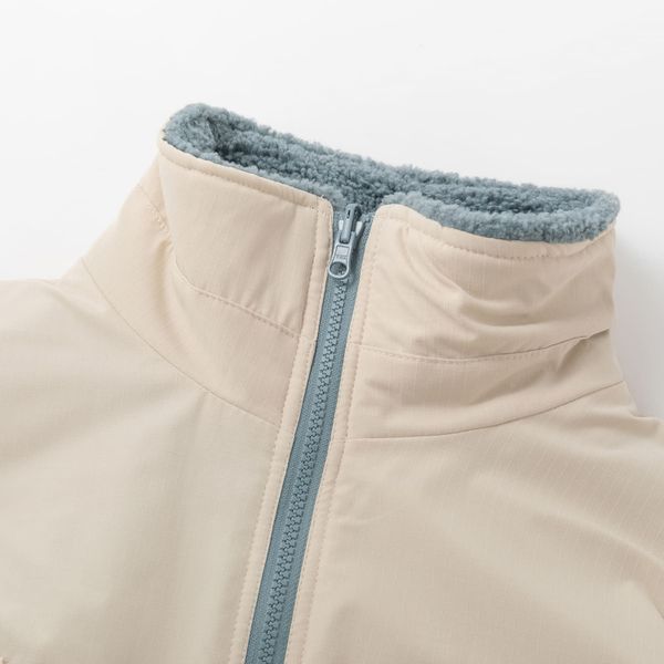 Куртка двухсторонняя Ride Puff бежевая / пыльно-синяя - фото 6