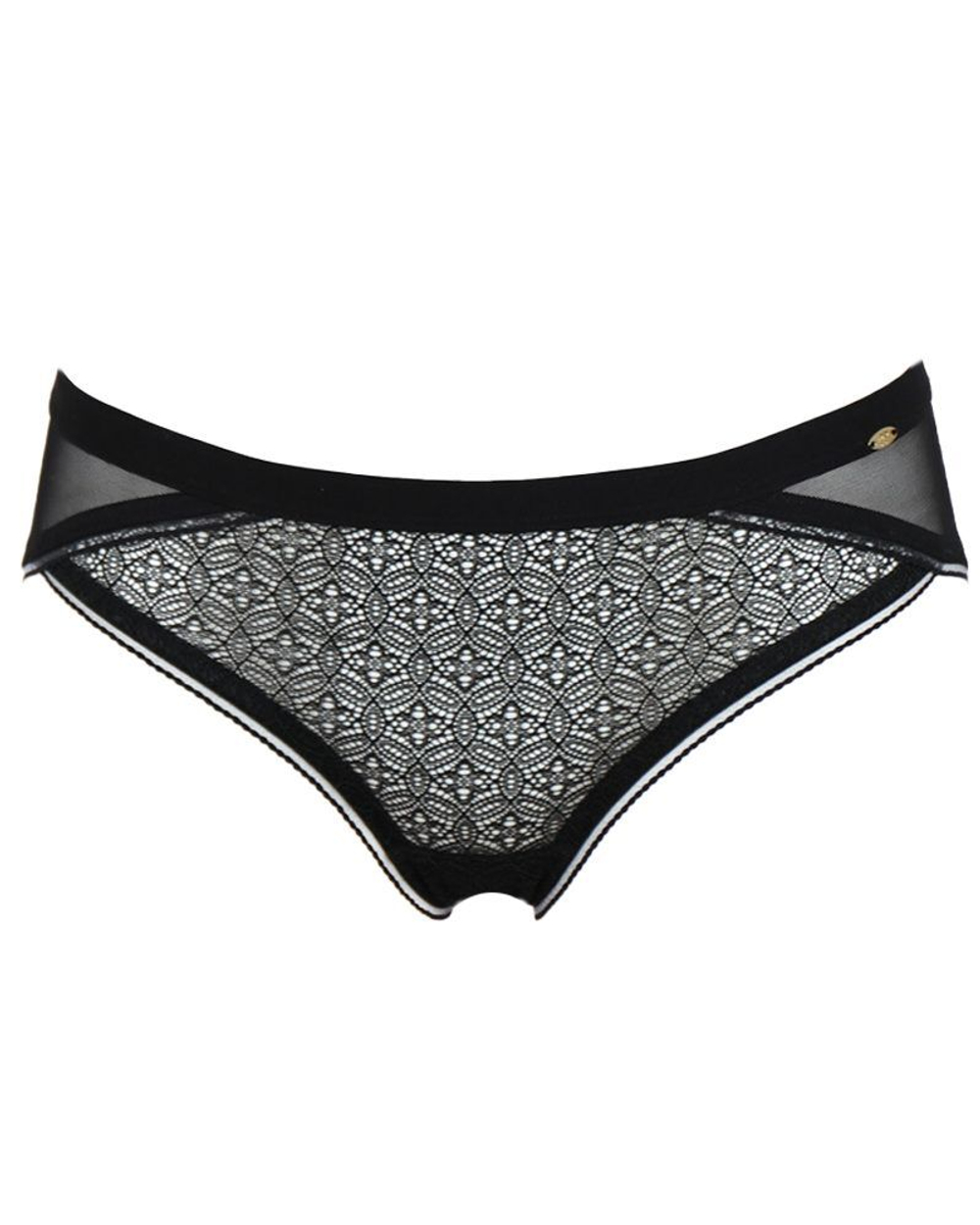 Трусики-слипы Delicate Lace (Размер: M) (Цвет: черный)