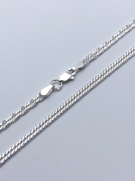 Цепь из серебра/Ромб тройной