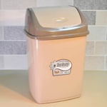 Ведро для мусора 10л "Фантазия", коричневый/бежевый