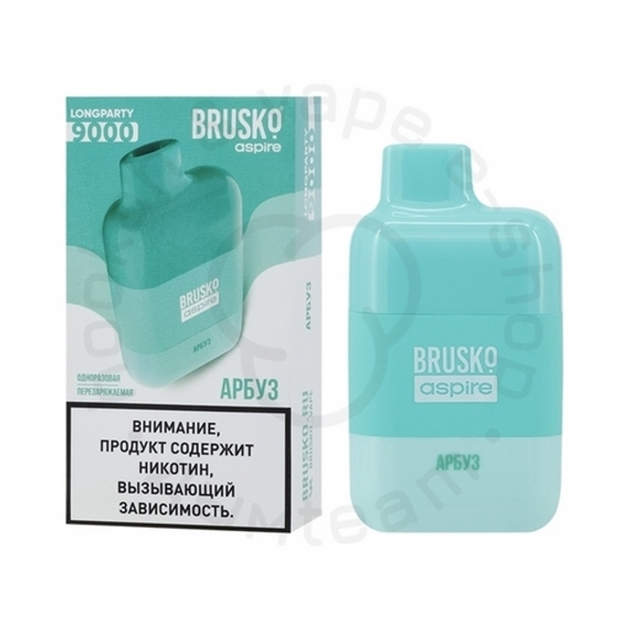 Одноразовая ЭС BRUSKO LONGPARTY 9000 с ароматом Арбуза, 20мг/см3, 9 мл. (М)