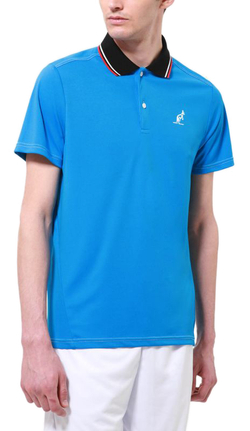 Теннисное поло Australian Ace Polo - blue capri/bianco