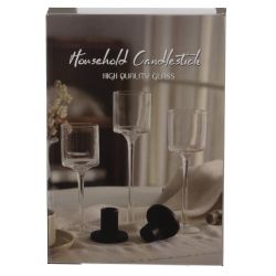 GAEM Набор из 3-х подсвечников, L23 W12 H32,5 см