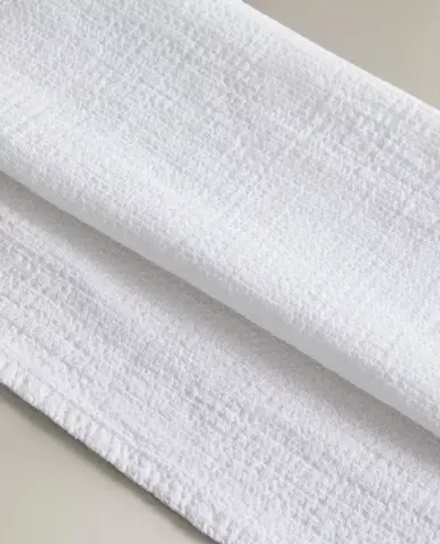 ZARA HOME ЛЬНЯНОЕ ПОЛОТЕНЦЕ, БЕЛЫЙ