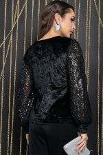 Блуза Жизель (черная) Б11858 LT Collection