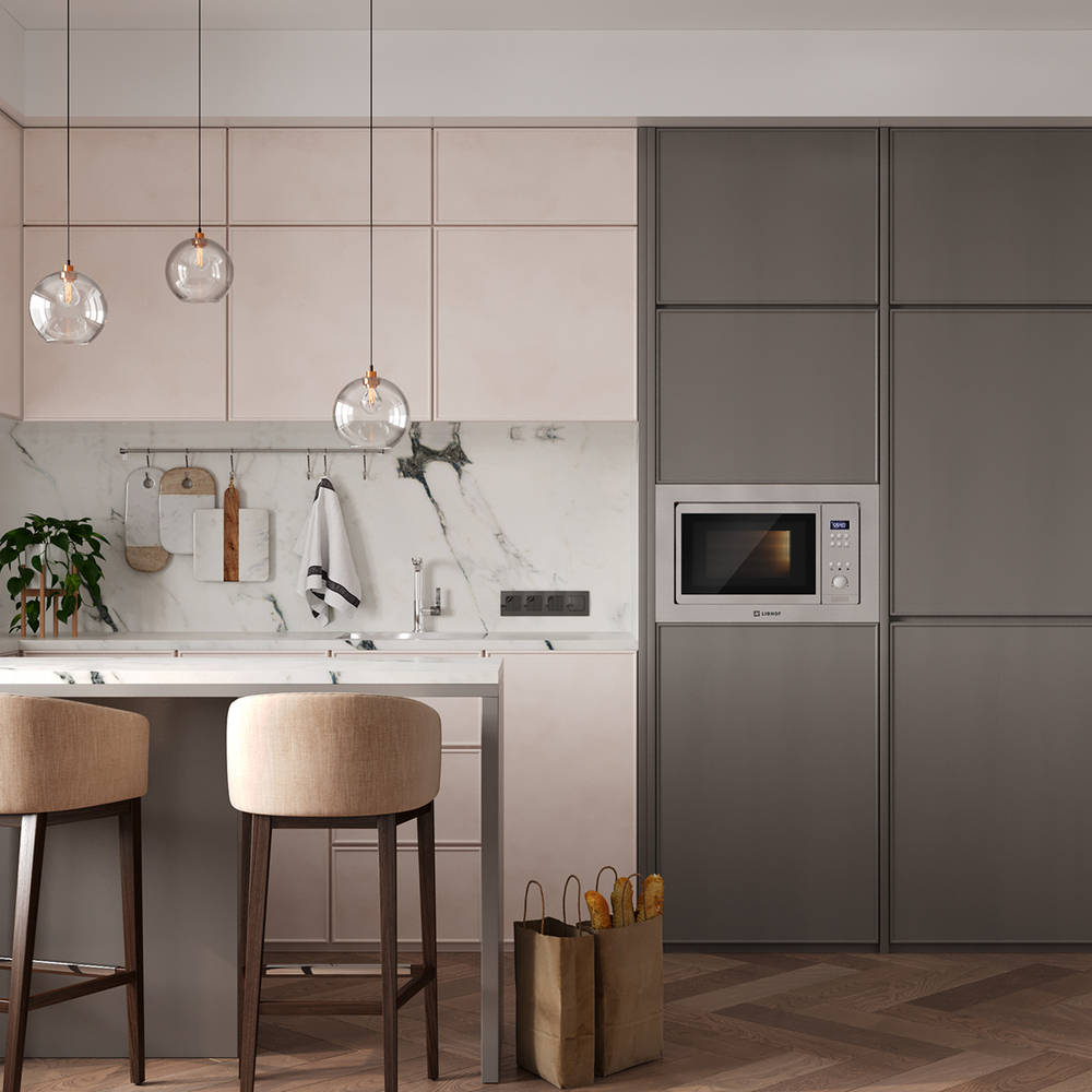 Встраиваемая микроволновая печь MWB-6025 silver