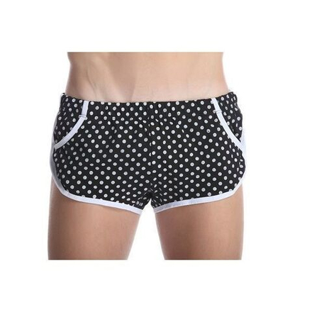 Мужские шорты черные в горошек Gillbro Black Polka Dot Shorts