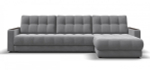 Угловой диван Босс Макс Велюр Монолит сталь