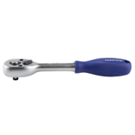 МАСТАК (010-21626H) Трещотка 1/4", 72 зубца, флажковая с кнопкой