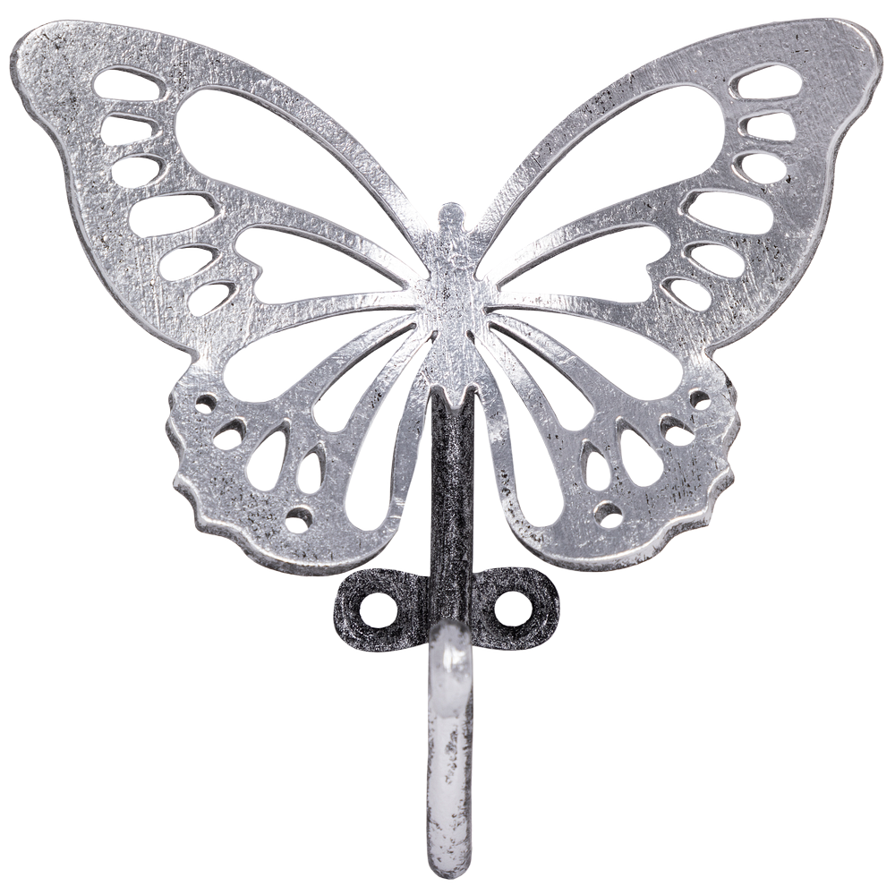 Крючок Бабочка Эир средний Античное серебро