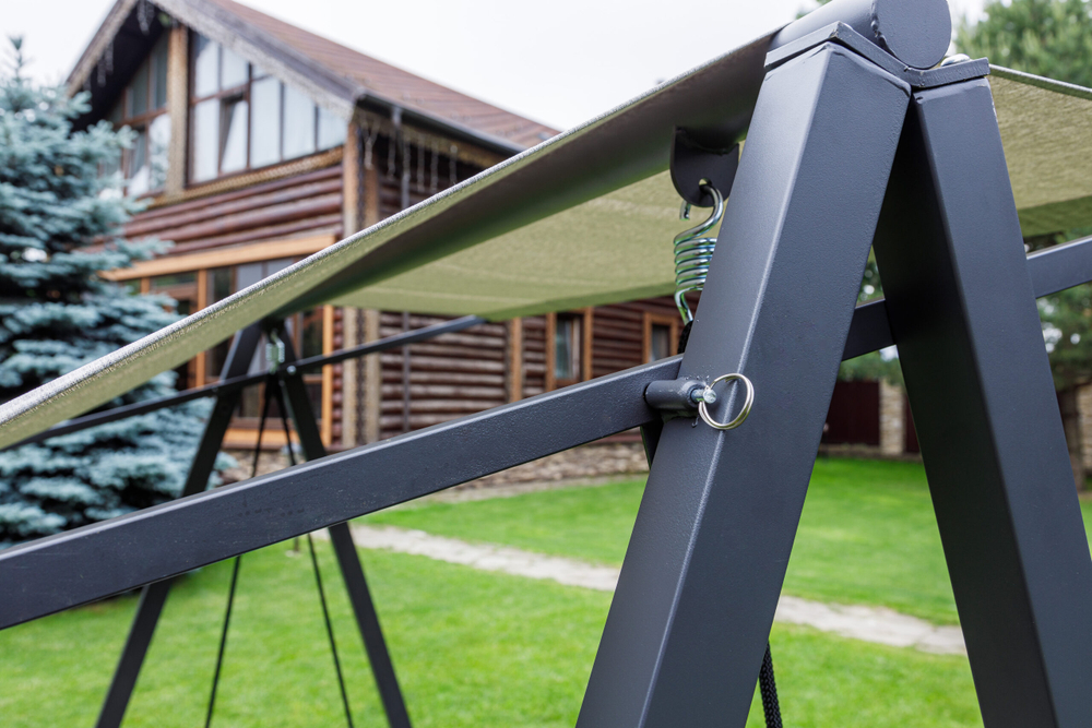 Качели ROYAL FAMILY LOAN трехместные (серые подушки)