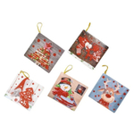 Открытка новогодняя Basir, серия "Праздник", с блёстками, 7.5*7 см, 160 шт