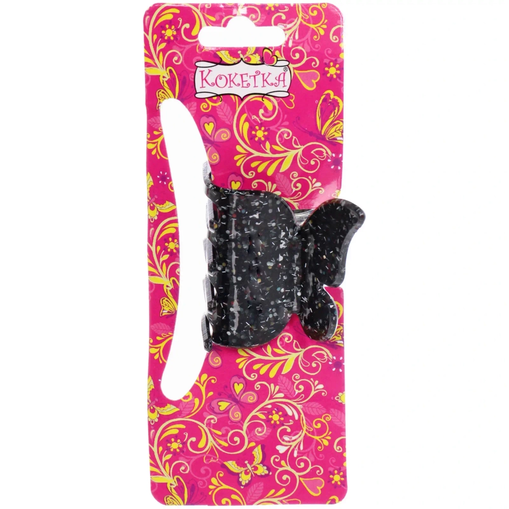 Заколка-краб для волос « ЭЙФОРИЯ ФЛО», нинель, микс 6 цветов, 4,7см (блистер Кокетка)
