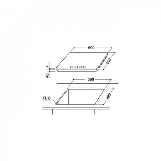 Газовая варочная панель KitchenAid KHMD4 60510