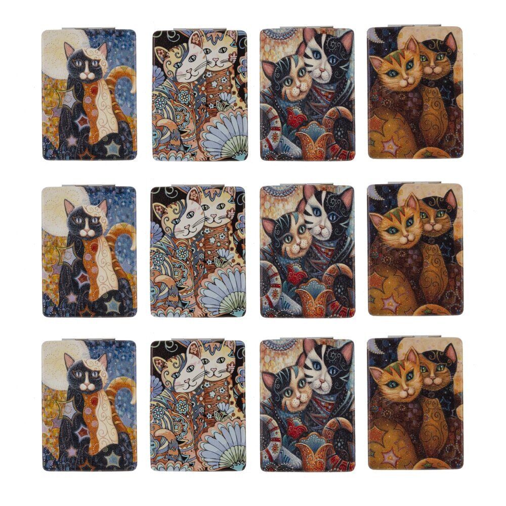 GAEM Зеркало карманное (блок 12шт), L6 W8,5 H1 см, 4в.