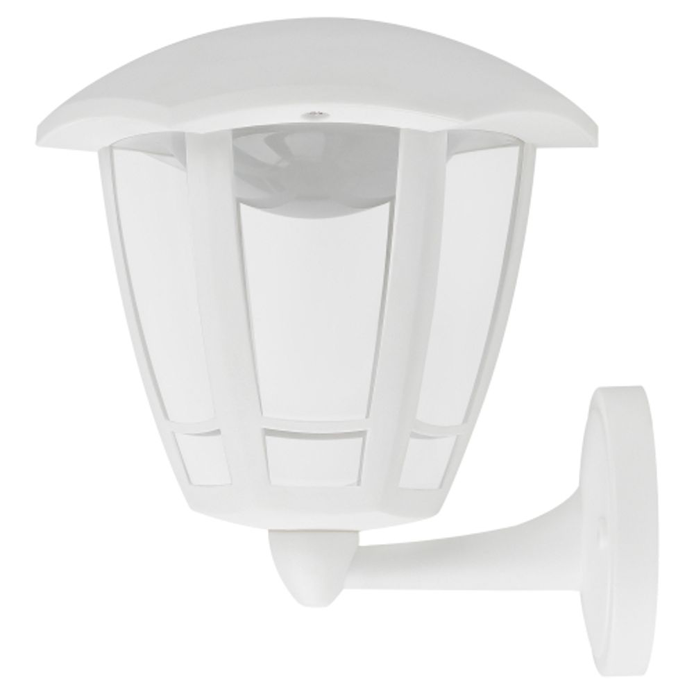 Садово-парковый светильник ЭРА ДБУ 07-8-005 3000К Дели 1 белый 6 гранный настенный IP44 светодиодный 8Вт 3000K