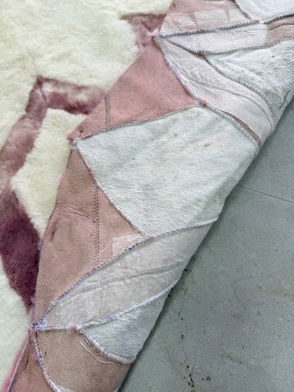 Ковер шкура натуральная овчина меховой