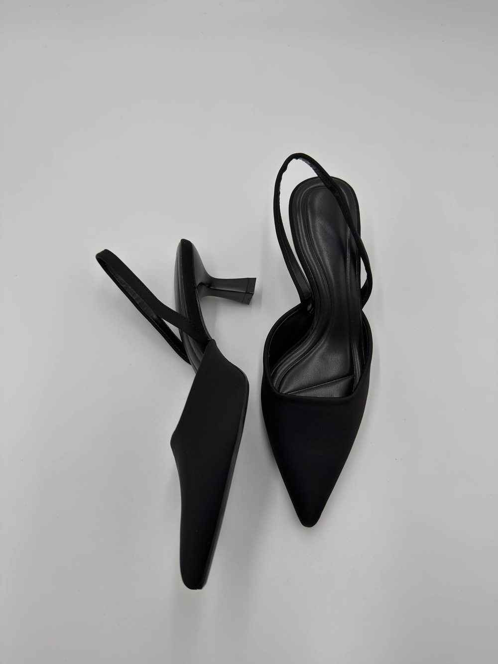 Туфли женские текстиль арт. 86-8 цвет "чёрный"