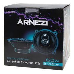 Колонки ARNEZI Crystal Sound С5, 13 см 3-х полосные, 2шт, , Max Вт ARNEZI A2010010