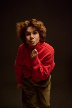 Брюки-бананы из вельвета, хаки