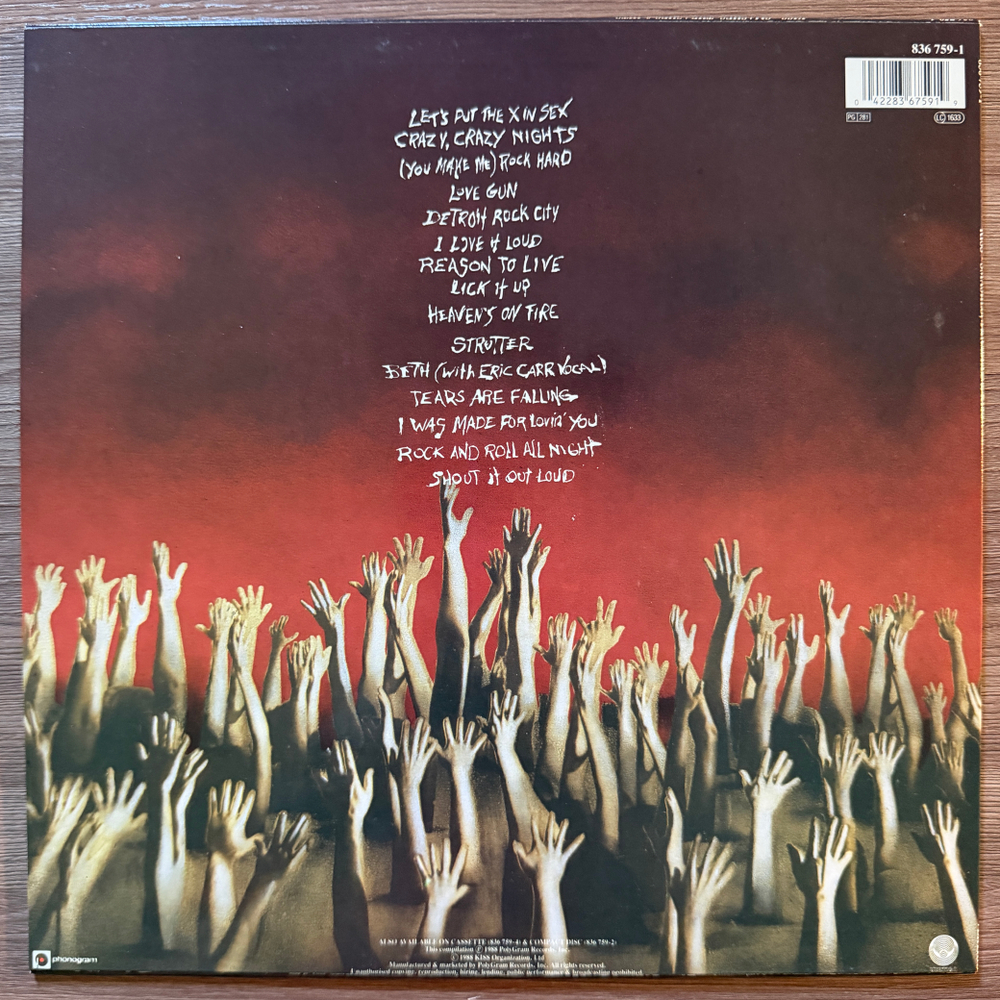 Kiss – Smashes, Thrashes & Hits (Европа 1988г.) Т