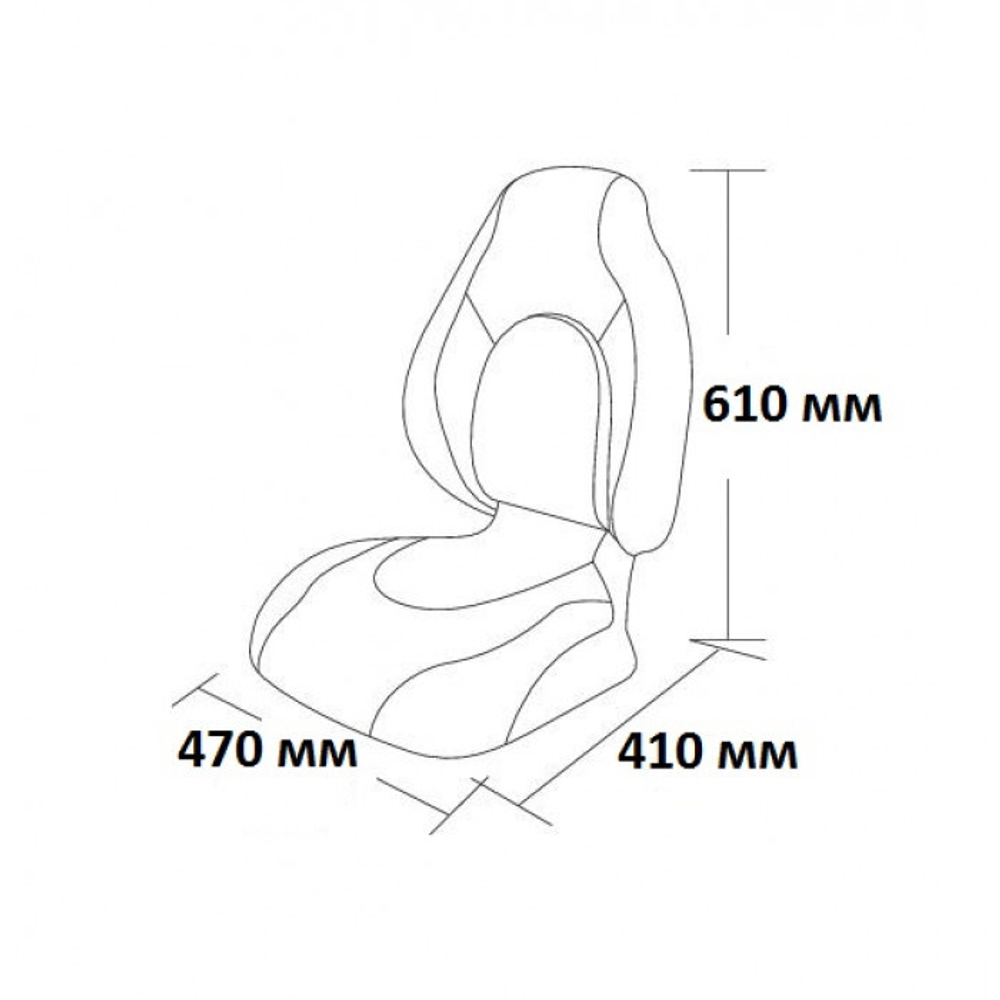 Сиденье Premium Contoured, серое