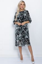Платье Саламанка (черно-зеленое) П11353 LT Collection