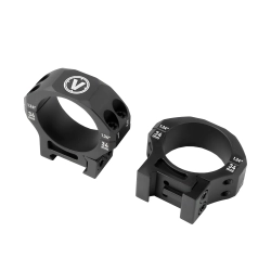 Кольца для прицела Veber Alfa R34L на Weaver 7075, вид сбоку с логотипом