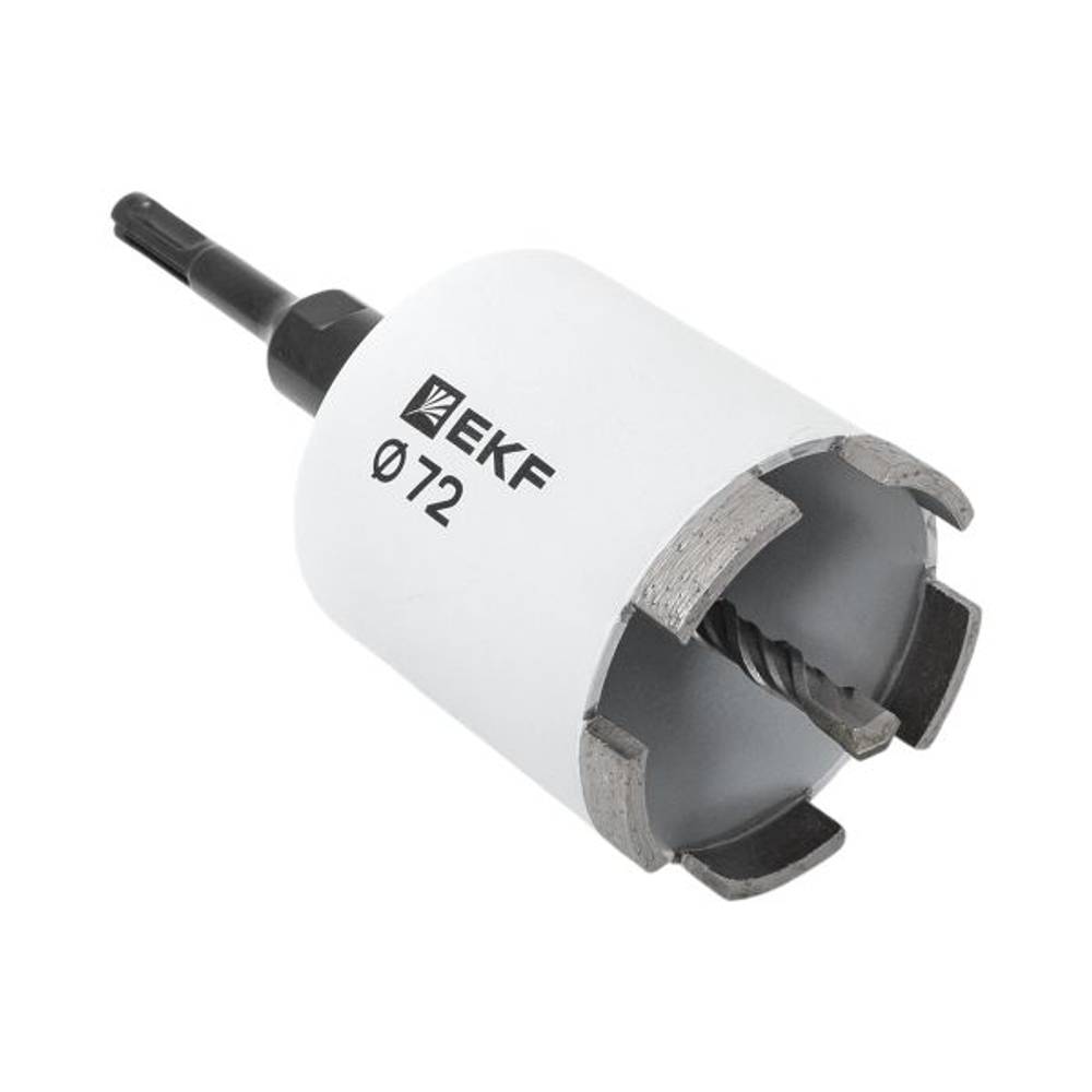 Коронка алмазная DCH-72 (верхнее пылеудаление) Laser M16 SDS-Plus EXPERT EKF