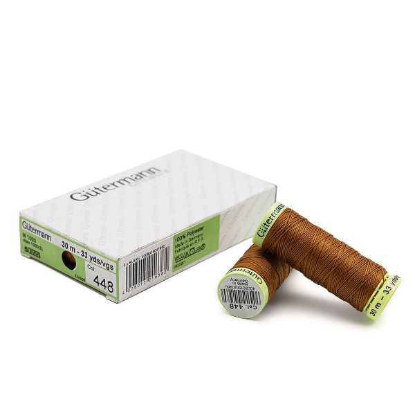 Нитки отделочные Gutermann Top Stitch 30 (30 метров), 5 кат. | 448 шоколадная охра