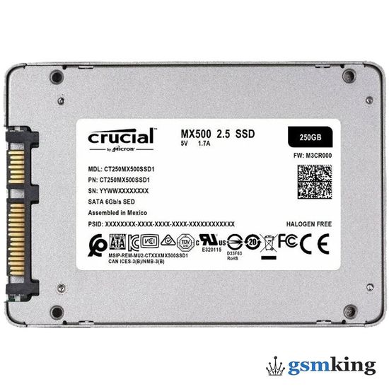 Crucial MX 250 ГБ SATA CT250MX500SSD1