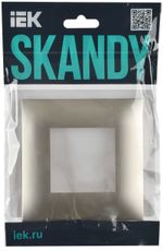 SKANDY Рамка 1-местная SK-F01Sh шампань IEK