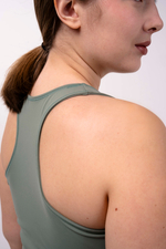 Спортивная майка из бифлекса с топом внутри