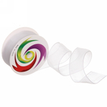 Лента для декорирования «Нежность» 2,5 см, 5 м, Белый (капрон)