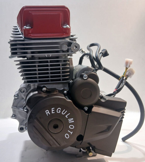 Двигатель ZS175FMM-7 (CB300RL) 4 клапана, балансировочный вал, 300сс, поршень 75мм, 5 Gear