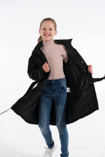 Элегантное стеганое детское пальто в европейском стиле Buba Euro (Black colour)
