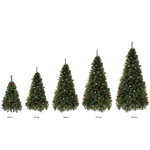 Елка «Венская» 240 см, ПВХ+Леска, ягоды и шишки (1498 веток)