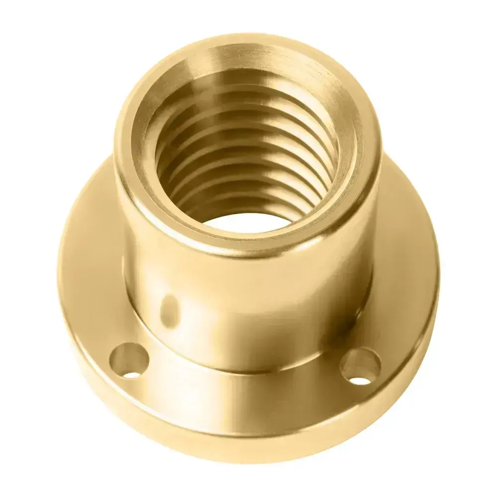 Комплект TR 36x6 Трапецеидальный винт, трапецеидальная гайка бронзовая с фланцем.