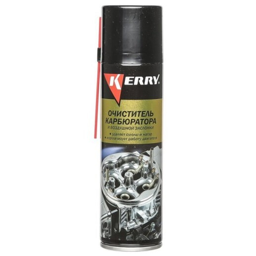 Очиститель карбюратора 335 мл (аэрозоль) и воздушной заслонки (KERRY)