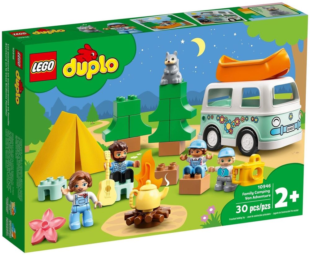 Конструктор LEGO Duplo Town 10946 Семейное приключение на микроавтобусе