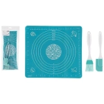 Набор для выпечки CLASSICA 3 предмета: кисточка, лопатка, коврик (силикон)