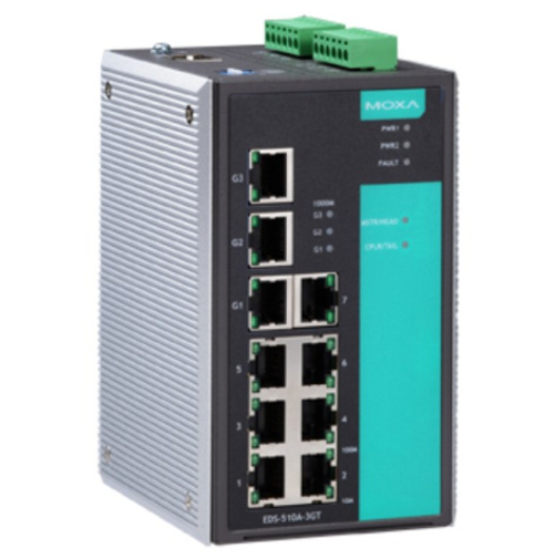 Коммутатор управляемый MOXA EDS-510A-3GT-T