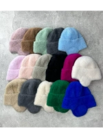 шапка ушанка зимняя вязаная