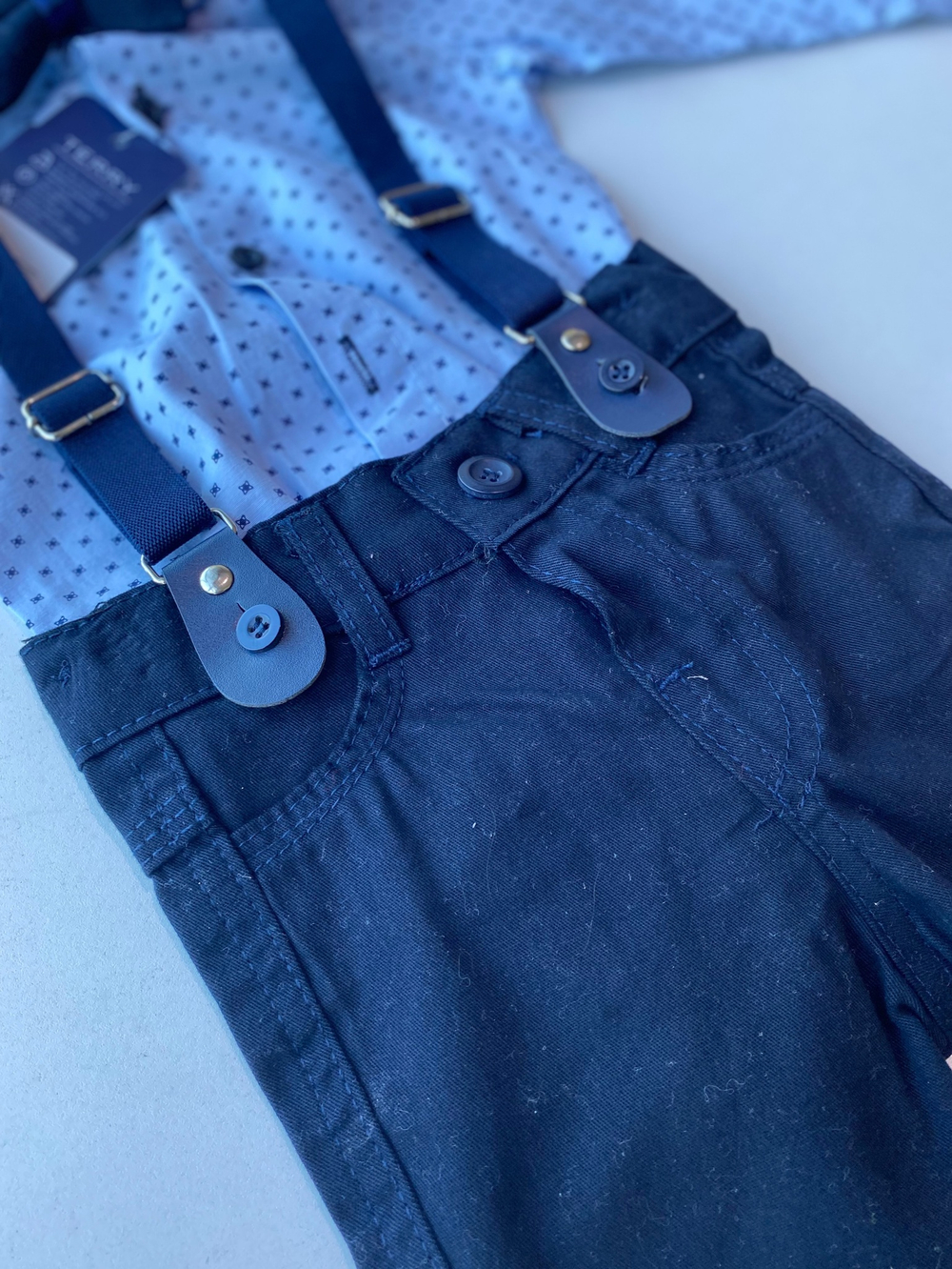 Набор нарядный для мальчика (2 предмета) "Terry" (Штанишки, боди) (Размер: 68)