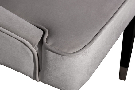 Стул Garda Decor Элегантный(Elegante) велюр светло-серый Colt030-SVSER 56*65*101 см