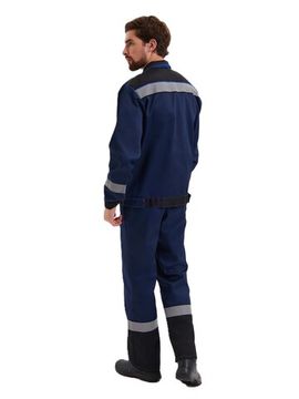 Костюм "Система" (куртка, полукомбинезон) т.синий/черный
