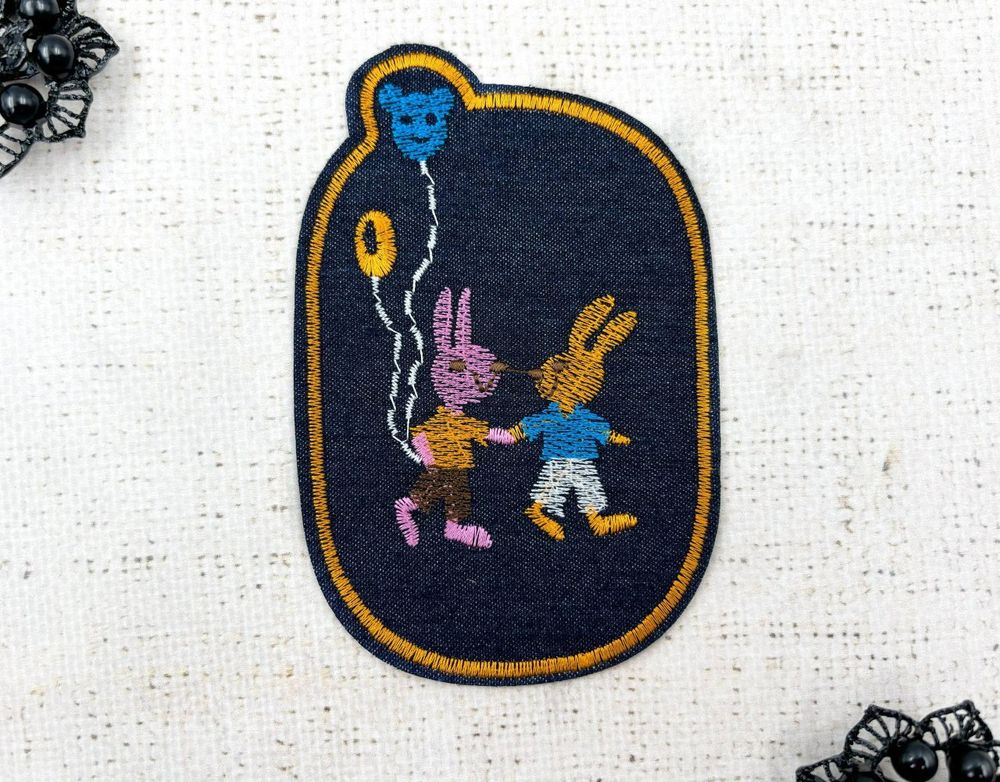 Термоаппликация заплатка, р. 12х8 см, тёмно-синий